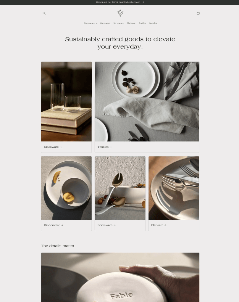Preview of Craft, a product-focused theme ideal for selling handmade goods